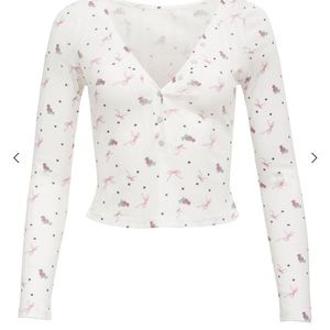 Love of lemons pointelle henley